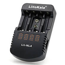 Зарядний пристрій LiitoKala Lii-NL4, 4x-AA, AAA, 9V battery Li-Ion, NiMH