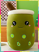 Мягкая игрушка Боба 50 см подушка антистресс пузырьковый чай Boba зеленый ПЧБ1