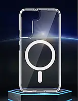 Чохол бампер силіконовий для MagSafe Samsung Galaxy S22 S901 ( Самсунг ) Прозорий White