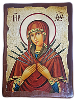 Икона Семистрельная Богородица 170*230 мм (на дереве)