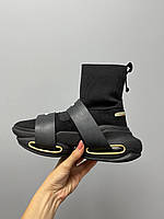 Balmain B-Bold Sneakers Black Gold кроссовки и кеды высокое качество Размер 36
