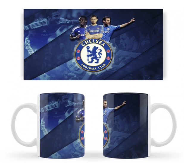 Чашка біла керамічна Челсі (Chelsea Football Club) ABC