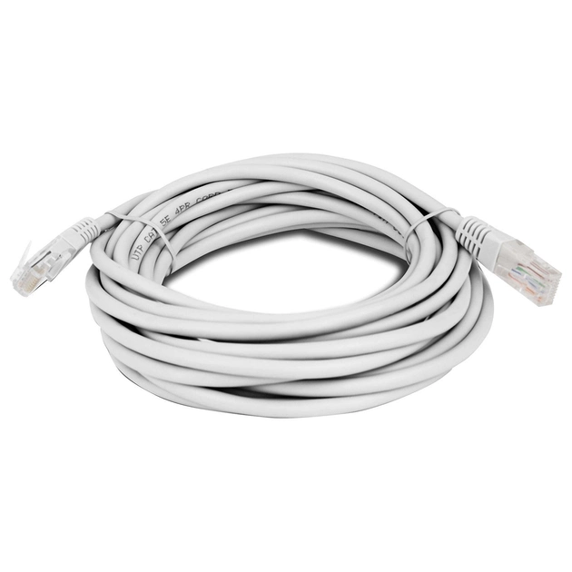 Патчкорд витая пара LAN кабель для интернета шнур 20м 13525-8 Серый - фото 1 - id-p1868788024