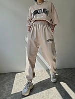 Жіночий спортивний костюм спорт-шик батал, різні кольори, розміри 42-56