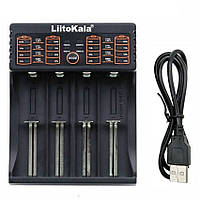 Зарядний пристрій LiitoKala Lii-402, POWER BANK, 4Х-18650, АА, ААА Li-Ion, LiFePO4, Ni-Mh