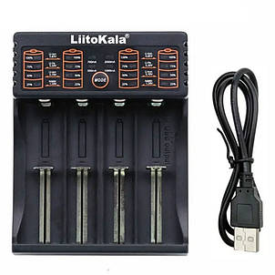 Зарядний пристрій LiitoKala Lii-402, POWER BANK, 4Х-18650, АА, ААА Li-Ion, LiFePO4, Ni-Mh, фото 1