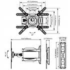 Кріплення для телевізора North Bayou NB P4 (P40) 32" - 55", похило-поворотне, настінне, фото 3