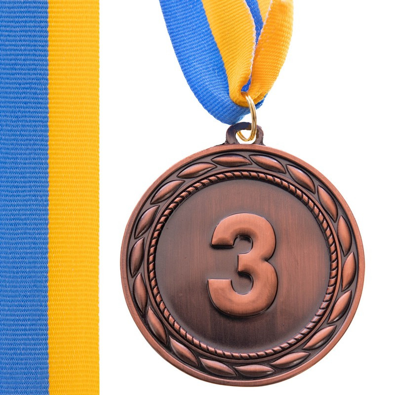 Медаль спорт d-6,5 см C-4841-3 бронза ABILITY (38g, на стрічці)