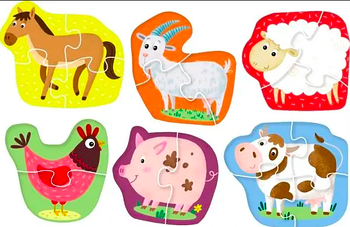 Розвивальні пазли-ігри для найменших