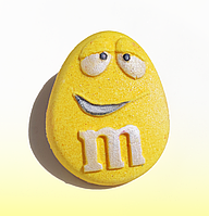 Бомбочка для ванни "Драже M&Ms жовтий", аромат печенья 120 г