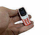 Міні мобільний маленький телефон L8 Star BM10 (2Sim) жовтогарячий, фото 2