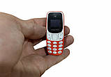 Міні мобільний маленький телефон L8 Star BM10 (2Sim) жовтогарячий, фото 4