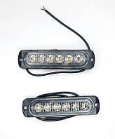 Габаритні ліхтарі I-CL-6LED-R 12-24V (110x27мм) червоні