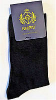 Мужские подростковые демисезонные тонкие носки на мальчика, черные однотонные, на 41-46 размер.