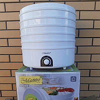 Електрична сушарка для фруктів і овочів, м'яса, грибів 5 секцій 520 Вт Maestro MR-766 Електросушарка побутова