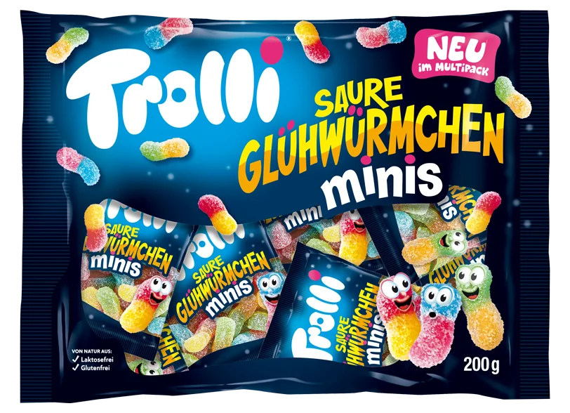 Желейки Trolli Saure Glühwürmchen minis 200 g