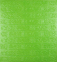 Панель для стен 3D зеленый кирпич 700x770x5мм