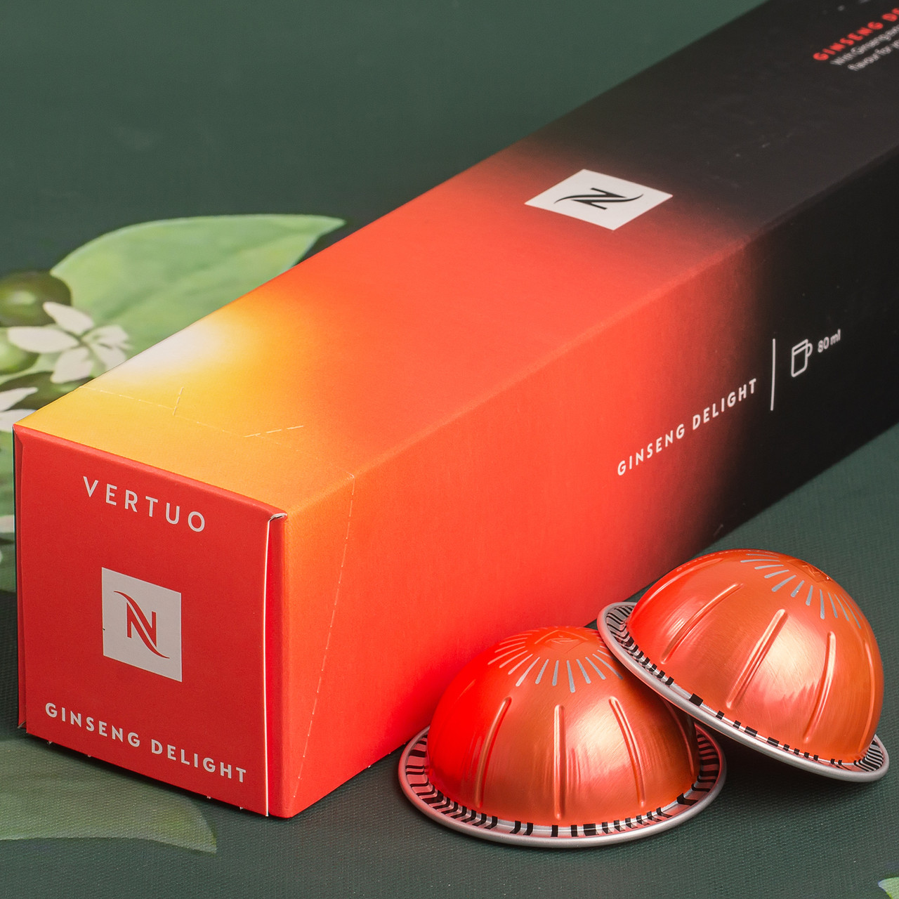 Кава в капсулах Nespresso Vertuo Ginseng Delight (карамель і ніжний женьшень), Швейцарія (10 шт.) 80 мл