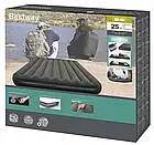 Двоспальний велюровий надувний матрац Bestway 6713N кемпінговий матрац 203x152x25 см Зелений, фото 10