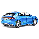 Машинка іграшка Audi Q8 Quattro металева моделька колекційна 16 см Синій (60082), фото 4