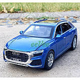 Машинка іграшка Audi Q8 Quattro металева моделька колекційна 16 см Синій (60082), фото 5