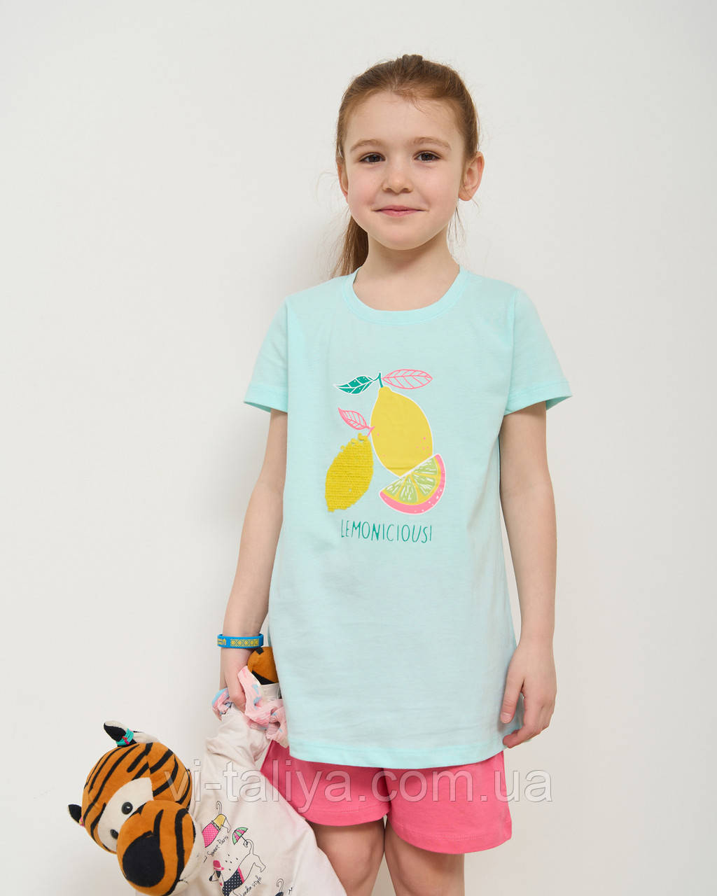 Комплект з шортами для дівчаток   43010, фото 1