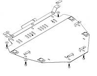 Защита двигателя для HONDA CR-V 2007-2013 двигатель и КПП, V-2,0І; / (Кольчуга) на Хонда ЦРВ, Арт: 1.0189.00