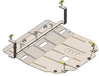 Защита двигателя для HYUNDAI Grandeur 2016- двигатель + КПП + радиатор, V-3,0V6 / (Кольчуга) на Хюндай