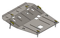 Защита двигателя для ВАЗ Lada XRAY 2015- двигатель + КПП + радиатор, V-все / (Кольчуга) на ВАЗ ХРЕЙ, Арт: