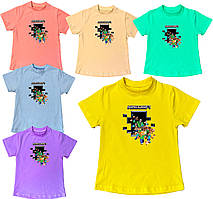 Стильна дитяча футболка для дівчинки МайнКрафт, 2-16 років
