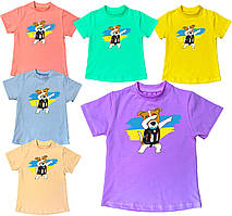 Стильна дитяча футболка для дівчинки Пес Патрон, 2-16 років