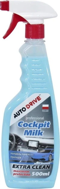 Поліроль для пластику авто Auto Drive Нова Машина Cockpit Milk 500 мл (AD0071)