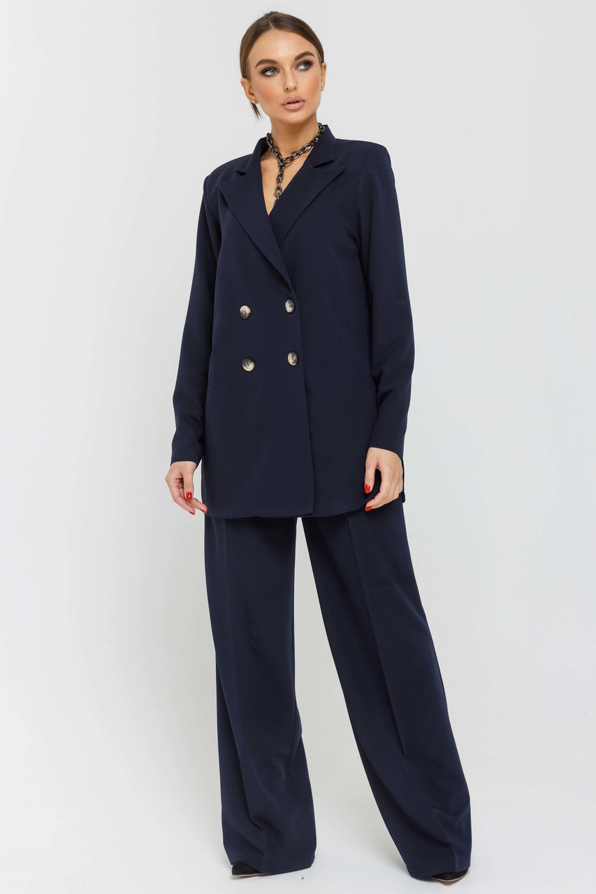 Широкі трендові штани Скарлетт з високою талією і стрілками 42-52 розміри різні кольори, фото 1