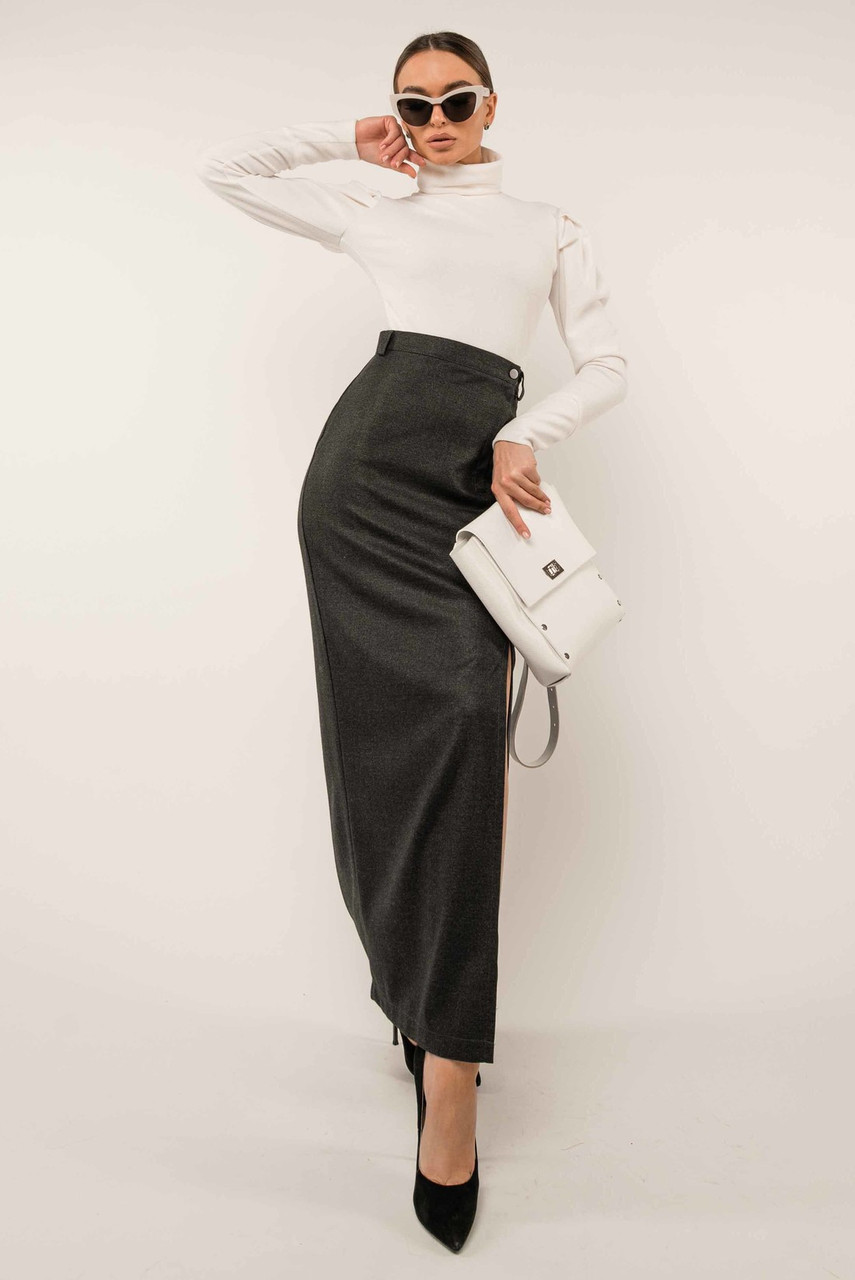 Жіночна повсякденна спідниця Ніколь прилеглого силуету максі довжини 42-52 розмір різні кольори, фото 1