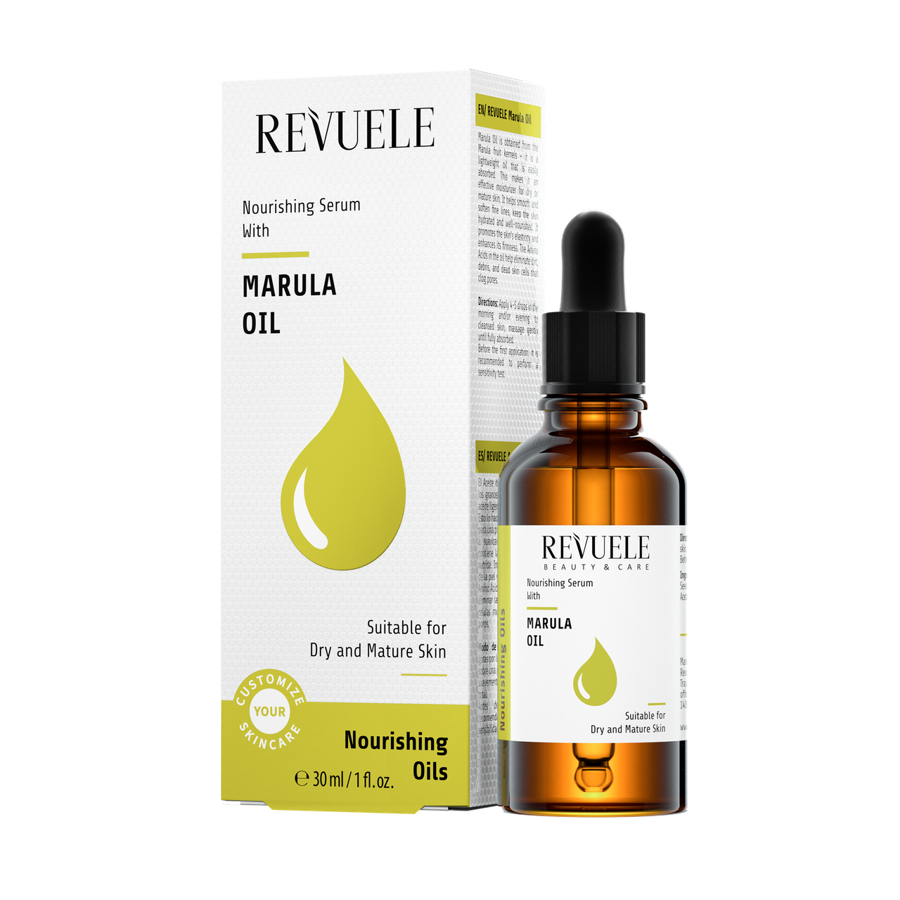 Живильна сироватка для обличчя з олією марули Revuele Nourishing Serum Marula Oil 30 мл