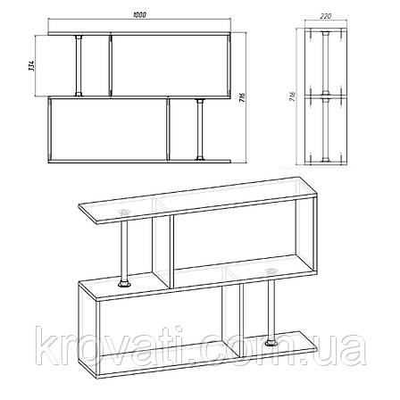 Полиця навісна П -9, Компаніт, Німфеа альба, фото 2