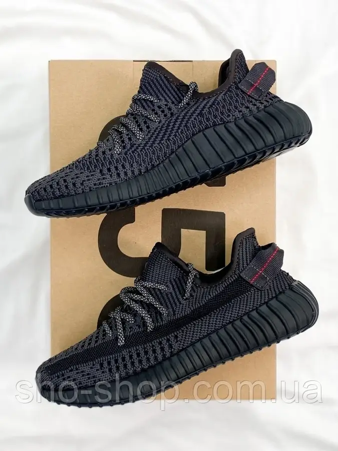 Кроссовки Adidas Black*(Ref шнурки) Premium