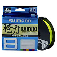 Шнур Shimano Kairiki 8 PE Yellow 150m 0.16mm 10.3kg (1013-2266.97.02)