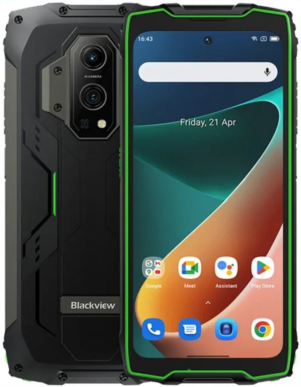 Смартфон Blackview BV9300 Green 12\256GB NFC 15080 мА\ч 100Lm Flashlight, фото 1