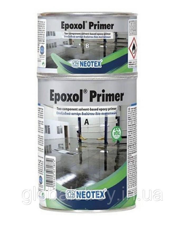 Епоксидна грунтовка для зміцнення та знепилювання бетону Neotex Epoxol Primer упак 10 кг