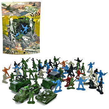 Солдатики в наборах L-266 фігурки, техніка 4 шт., у ляльці 22,5-17,4 см