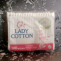 Ватные палочки Lady Cotton 100 шт. в мягкой упаковке 75±5 мм.