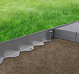 Бордюр з нержавіючої сталі L-тип H100, фото 3