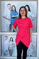 Медицинская женская модная оригинальная коттоновая куртка, подойдет для косметолога, 42-56, разые цвета.