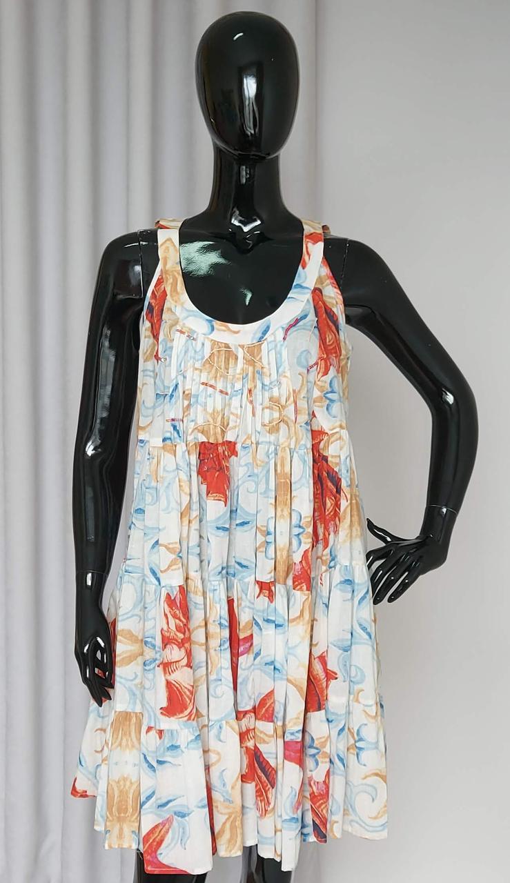 Жночий літній сарафан із натуральної тканини (FreeSize), фото 1