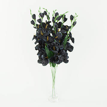 Гладіолус штучний |Д=10 см, В=65 см| Колір - чорний |Виробник - Польща| Упаковка - 12шт
