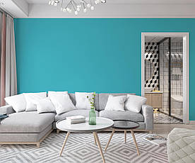 Фарба Інтер'єрна Латексна Skyline 1050-B40G Лазурний 10л, фото 4