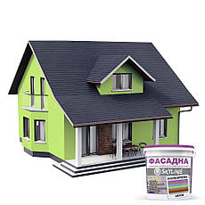 Фарба Акрил-латексна Фасадна Skyline 0540-G60Y Шартрез 10л, фото 4