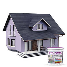Фарба Акрил-латексна Фасадна Skyline 1515-R60B Крокус 3л від Latinta, фото 3
