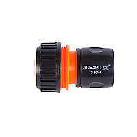 Коннектор соединитель c автостопом для шланга 19 мм, 3/4" Standart Aquapulse